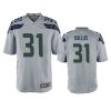 mens deejay dallas seahawks gray game jersey