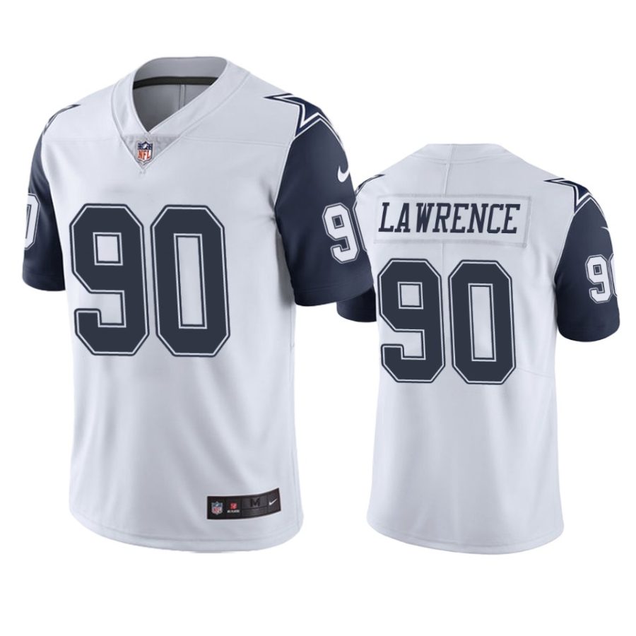 mens demarcus lawrence cowboys white color rush limited jersey