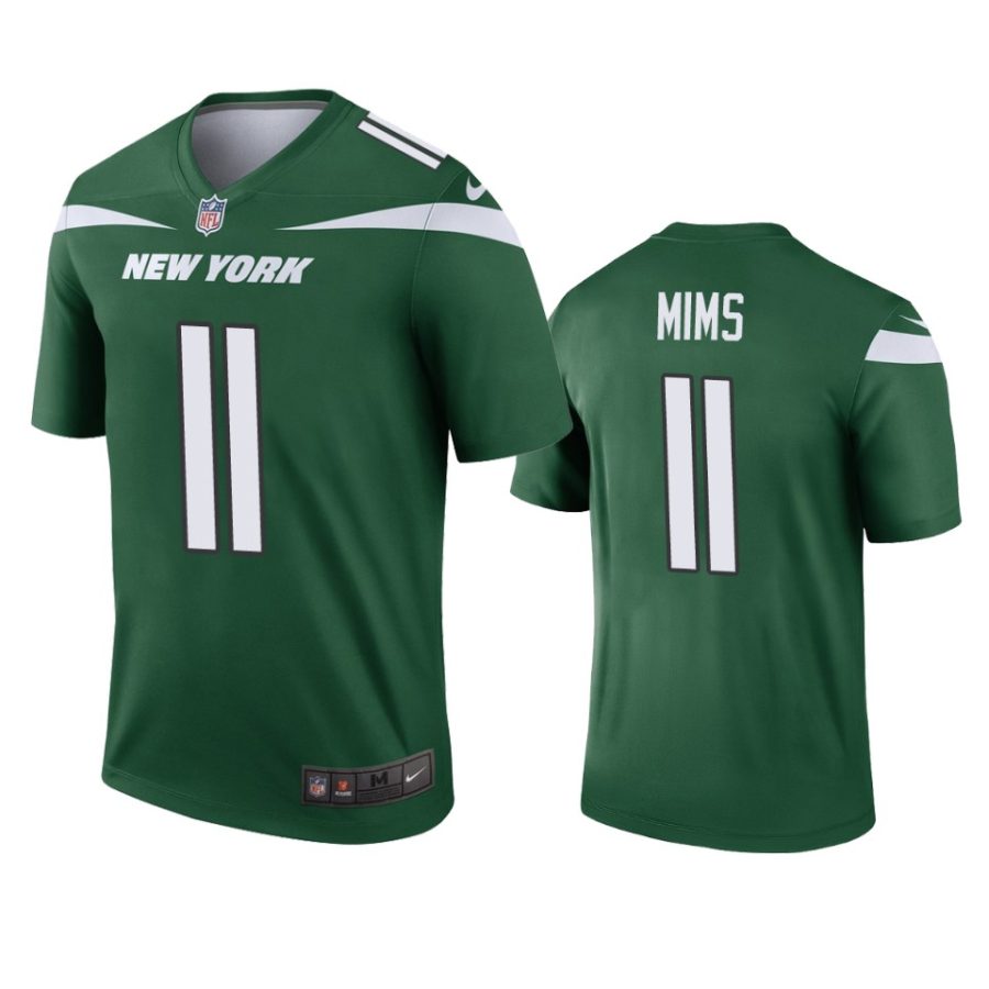 mens denzel mims jets green legend jersey