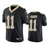 mens deonte harris saints black vapor jersey