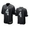 mens derek carr raiders black game jersey