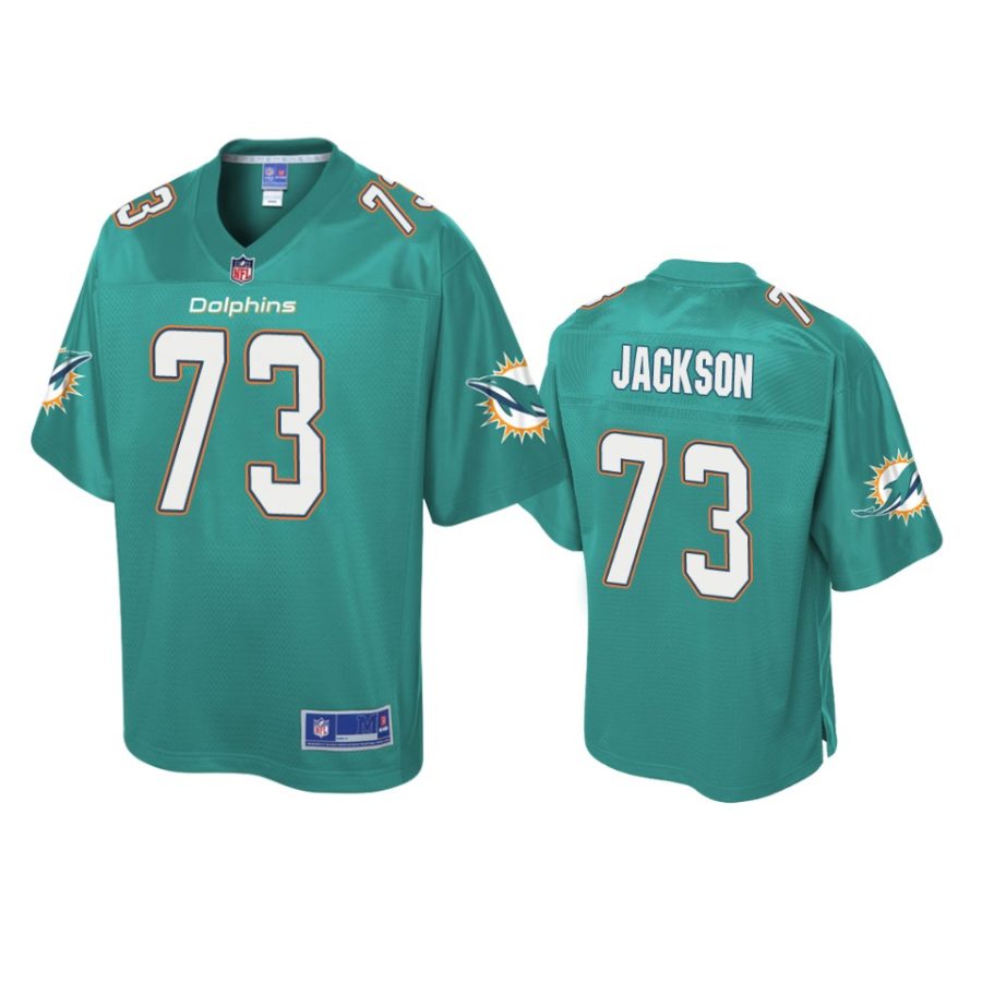 mens dolphins austin jackson aqua pro line jersey