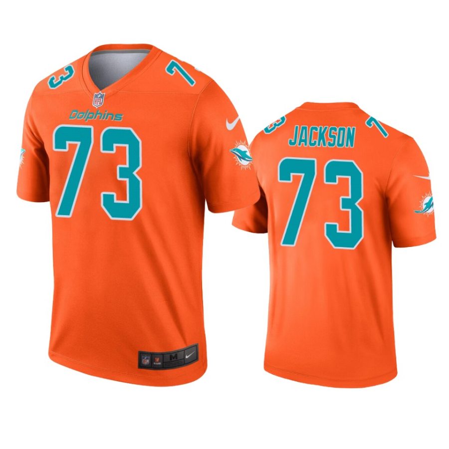 mens dolphins austin jackson orange inverted legend jersey