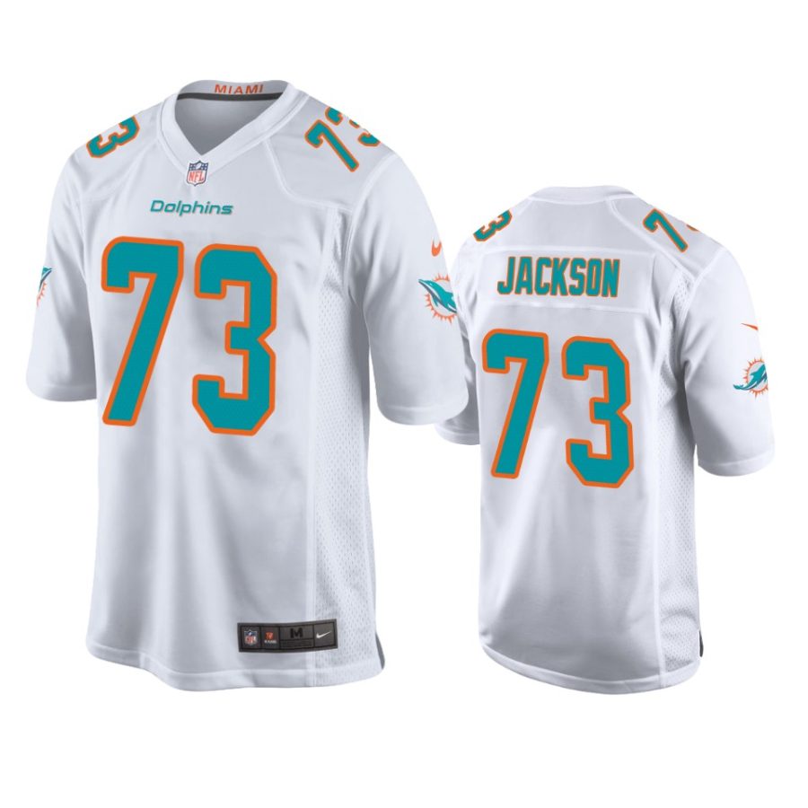 mens dolphins austin jackson white game jersey