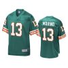 mens dolphins dan marino aqua replica jersey