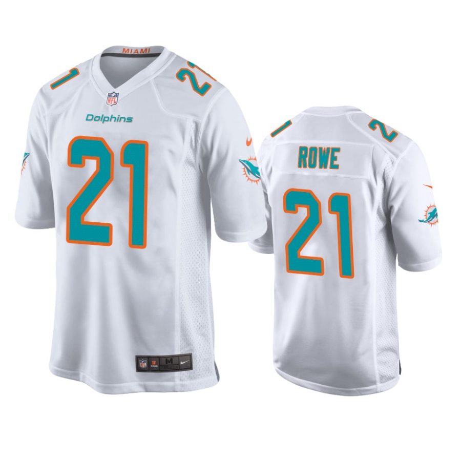 mens dolphins eric rowe white game jersey