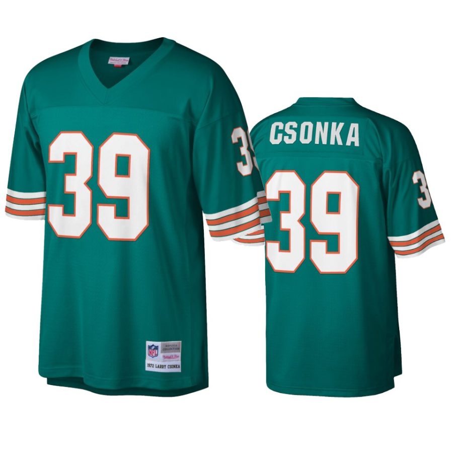 mens dolphins larry csonka aqua legacy replica jersey