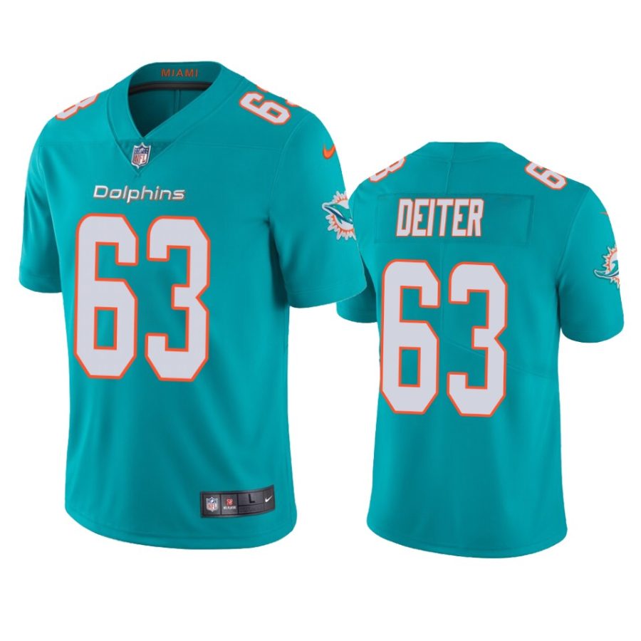 mens dolphins michael deiter aqua vapor limited jersey