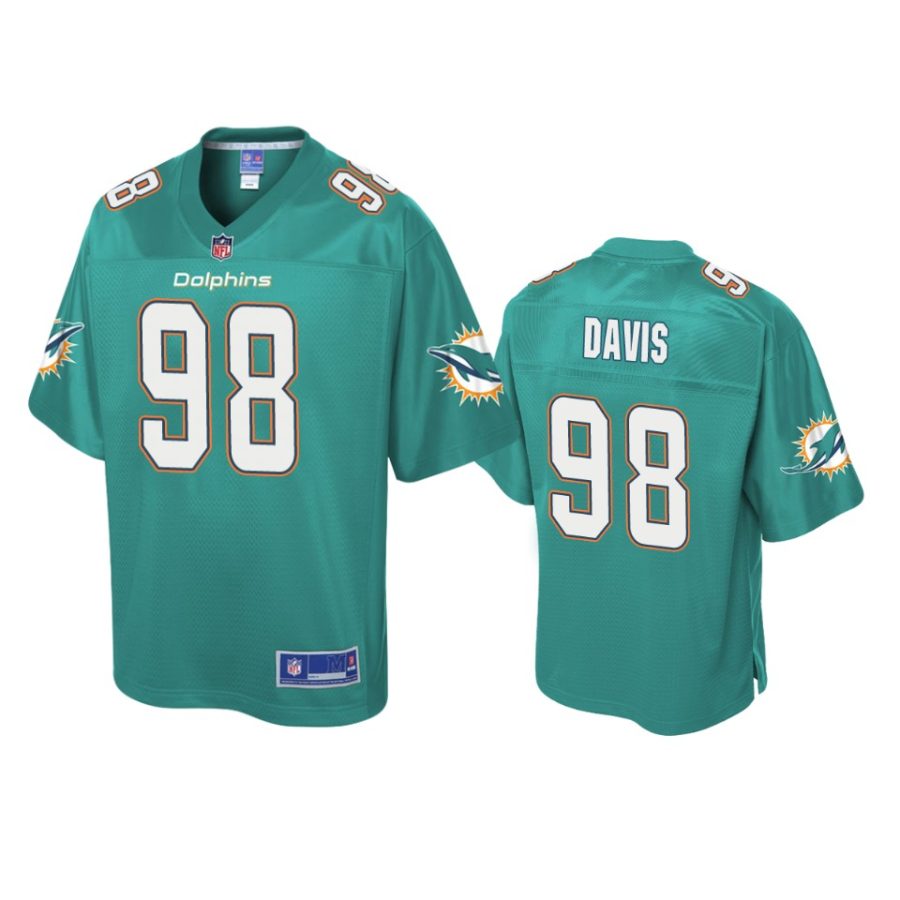 mens dolphins raekwon davis aqua pro line jersey