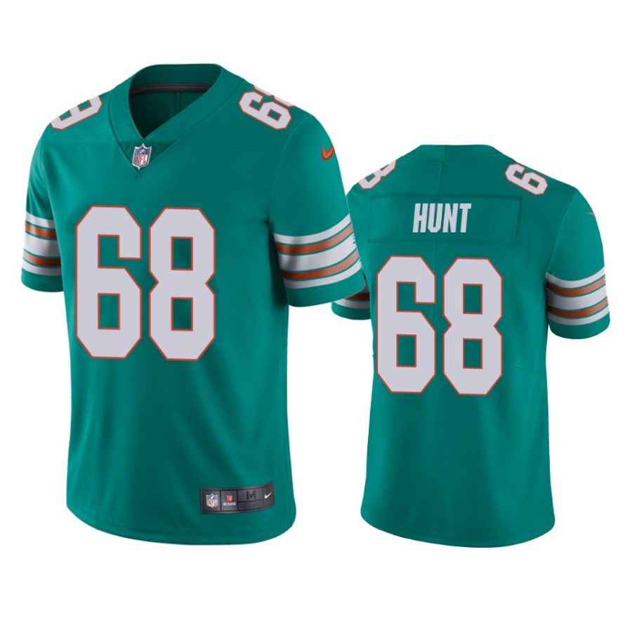 mens dolphins robert hunt aqua alternate vapor limited jersey