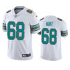 mens dolphins robert hunt white alternate vapor limited jersey