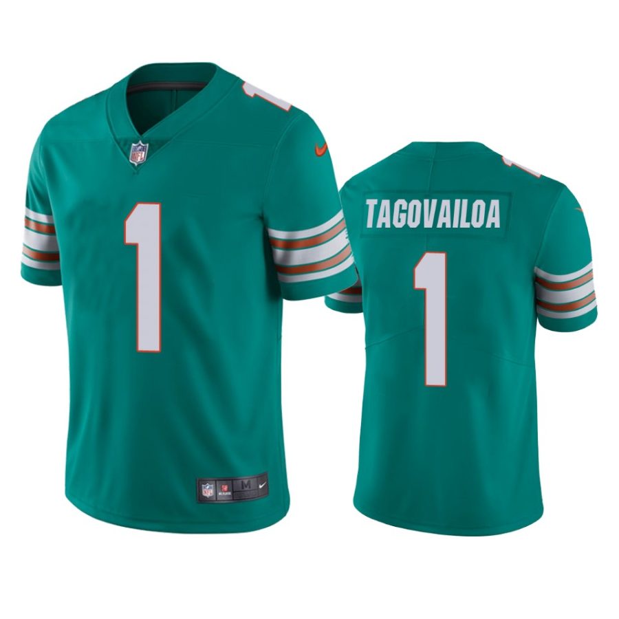 mens dolphins tua tagovailoa aqua alternate vapor limited jersey