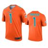 mens dolphins tua tagovailoa orange inverted legend jersey