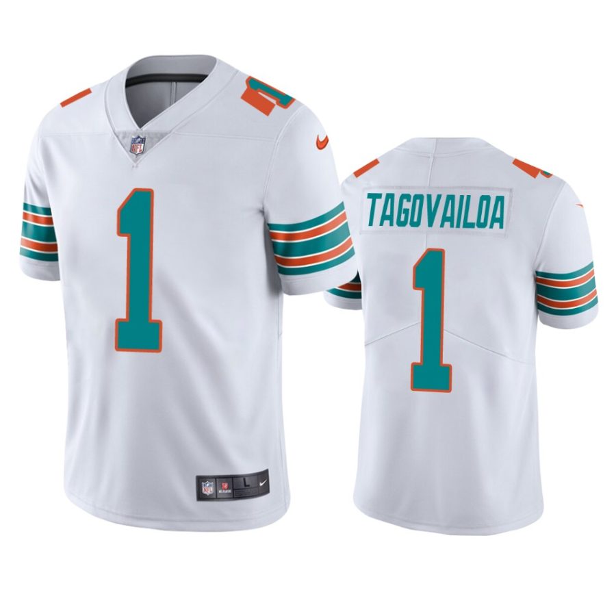 mens dolphins tua tagovailoa white alternate vapor limited jersey