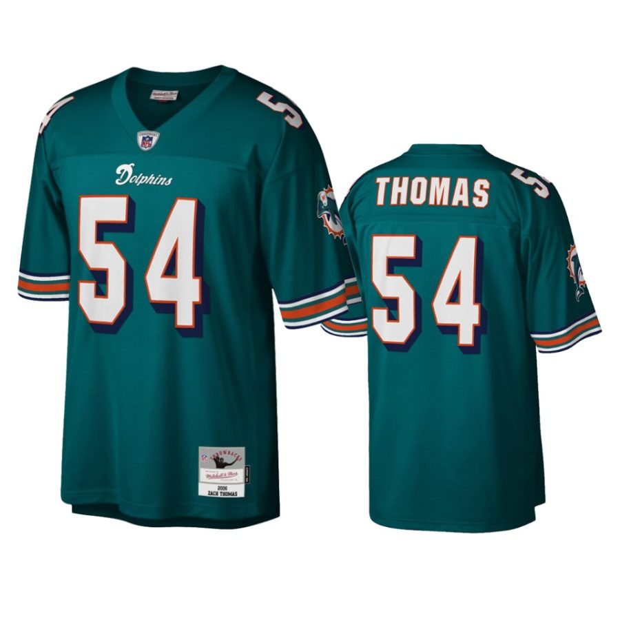 mens dolphins zach thomas aqua legacy replica jersey