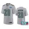 mens eagles brian dawkins gray super bowl lvii atmosphere jersey