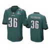 mens eagles brian westbrook midnight green super bowl lvii game jersey