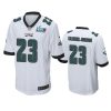 mens eagles c.j. gardner johnson white super bowl lvii game jersey