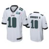 mens eagles gardner minshew ii white super bowl lvii game jersey