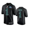 mens eagles jalen hurts black super bowl lvii fashion game jersey