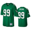 mens eagles jerome brown kelly green legacy replica jersey