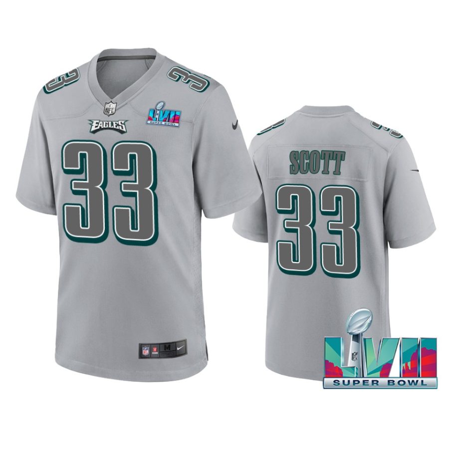 mens eagles josiah scott gray super bowl lvii atmosphere jersey