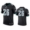 mens eagles miles sanders black color rush legend jersey