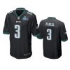 mens eagles zach pascal black super bowl lvii game jersey