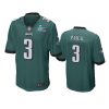 mens eagles zach pascal midnight green super bowl lvii game jersey