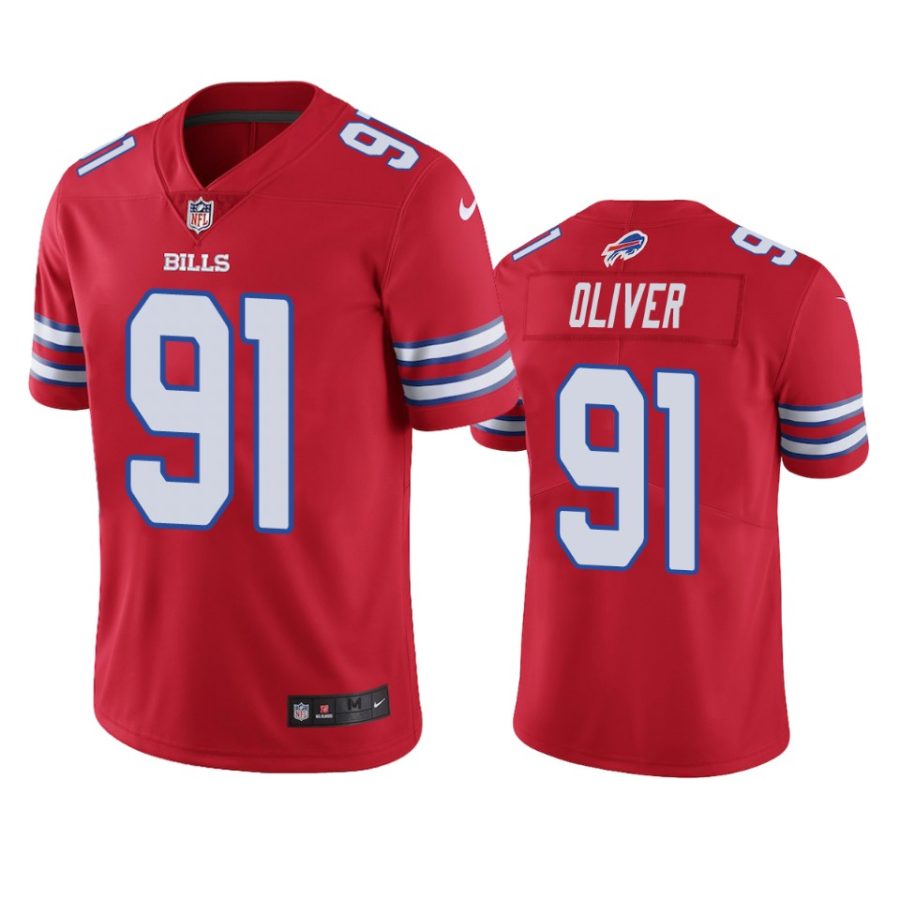 mens ed oliver bills red color rush limited jersey