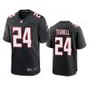 mens falcons a.j. terrell black throwback game jersey