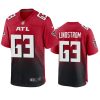 mens falcons chris lindstrom red 2020 game jersey