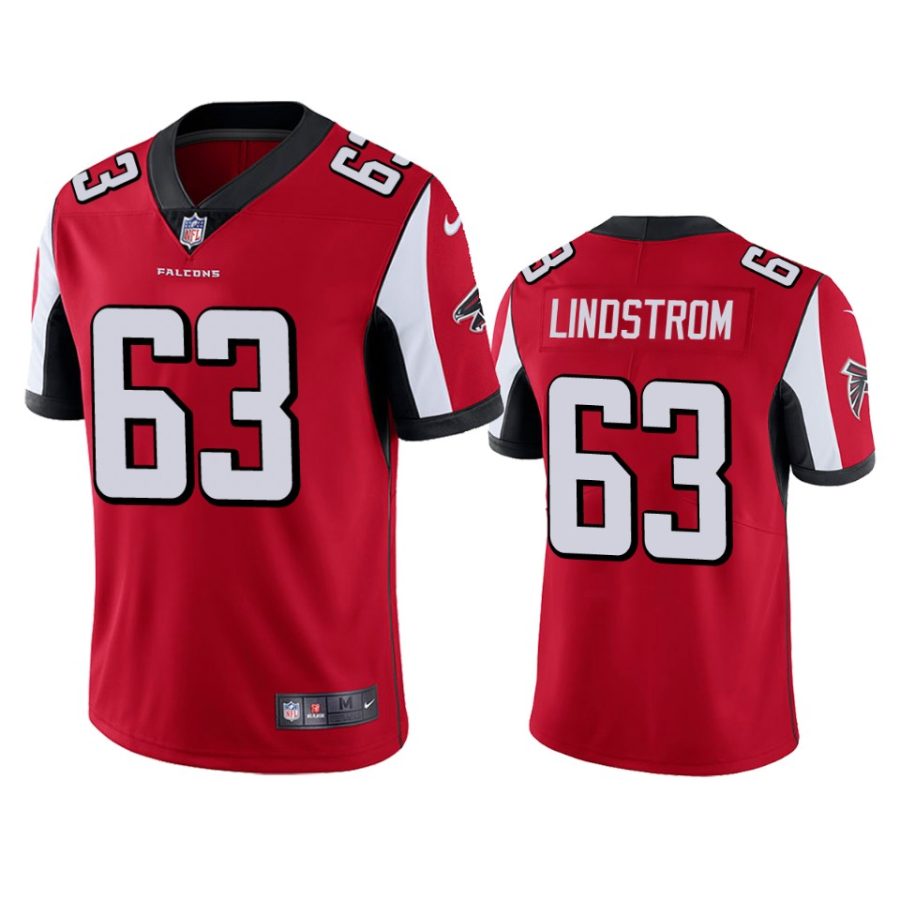 mens falcons chris lindstrom red vapor limited jersey