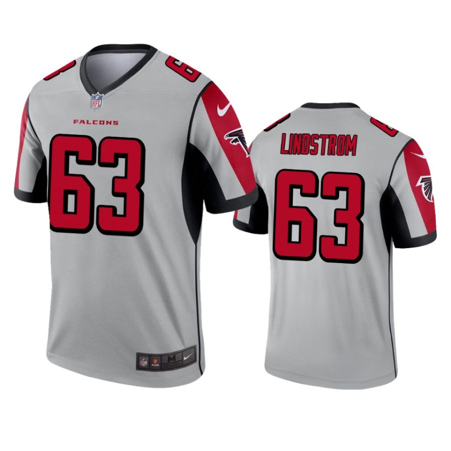 mens falcons chris lindstrom silver inverted legend jersey