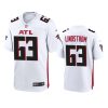 mens falcons chris lindstrom white 2020 game jersey