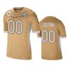 mens falcons custom gold 2021 nfc pro bowl game jersey