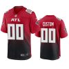 mens falcons custom red 2020 game jersey