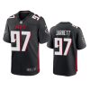 mens falcons grady jarrett black 2020 game jersey