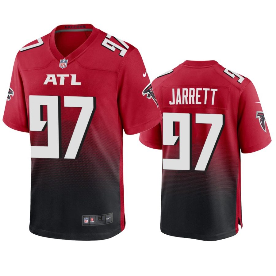 mens falcons grady jarrett red 2020 game jersey