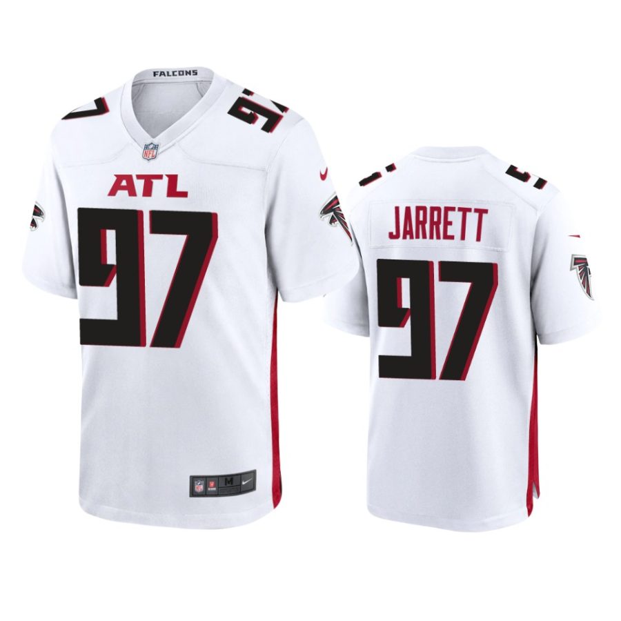 mens falcons grady jarrett white 2020 game jersey