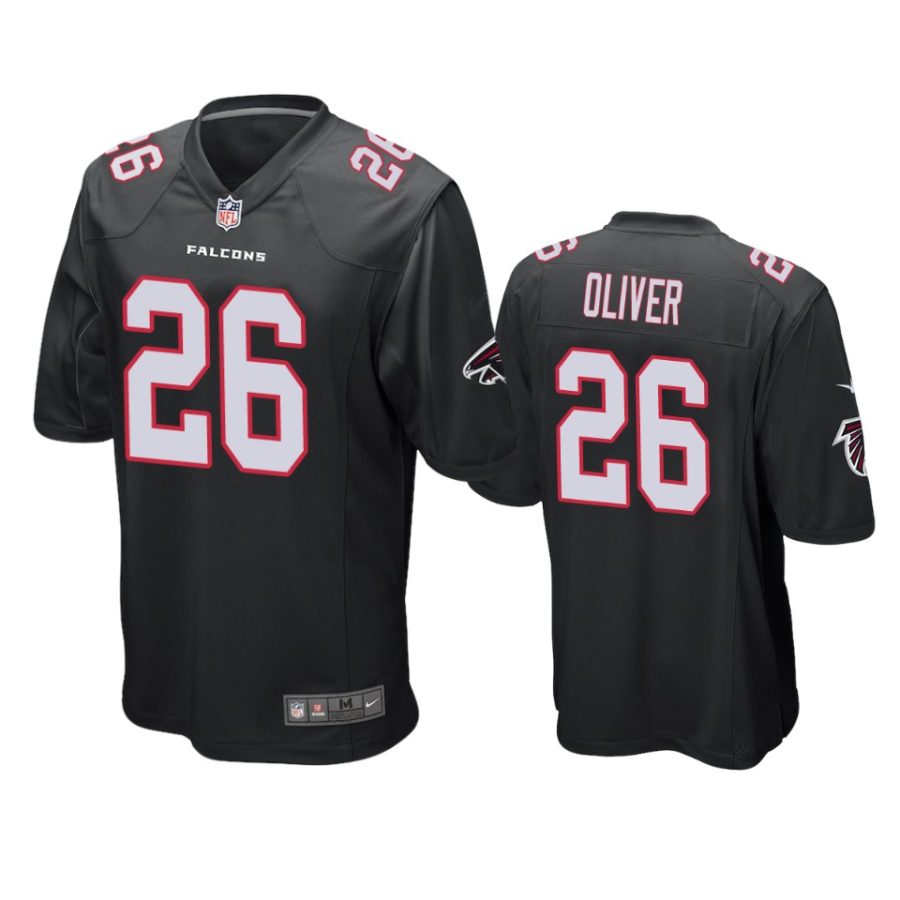 mens falcons isaiah oliver black alternate game jersey