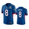 mens falcons kyle pitts royal game 2022 nfc pro bowl jersey