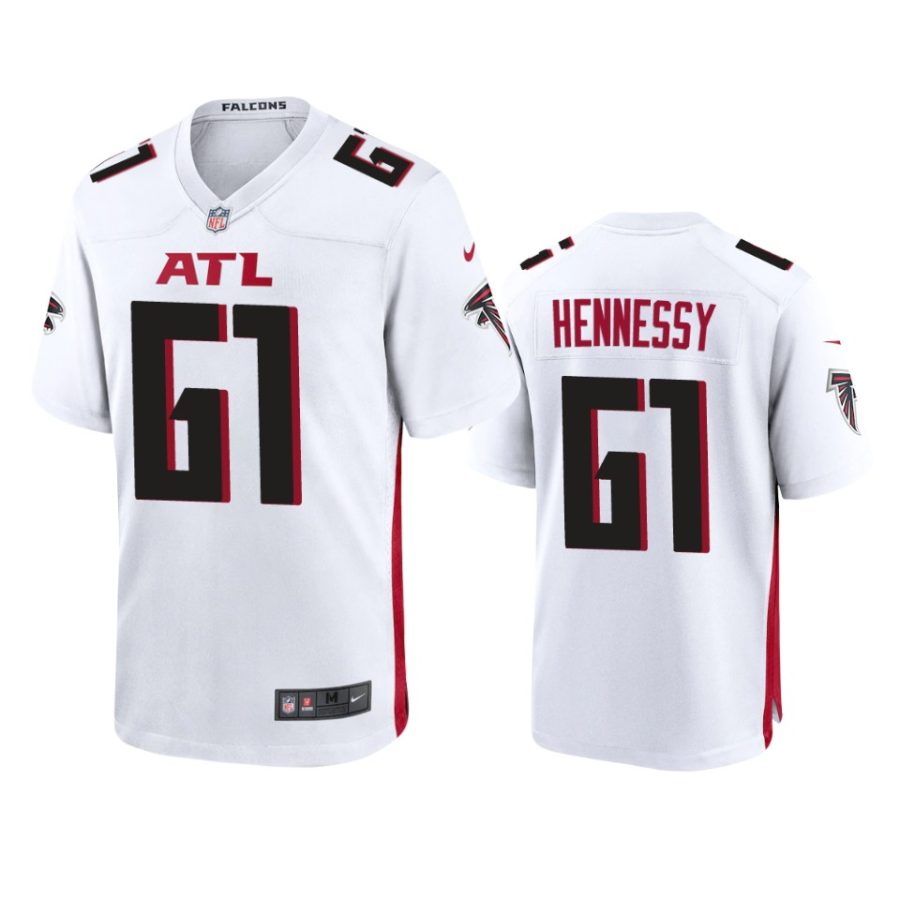 mens falcons matt hennessy white game jersey