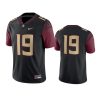 mens florida state seminoles 19 nike black game jersey