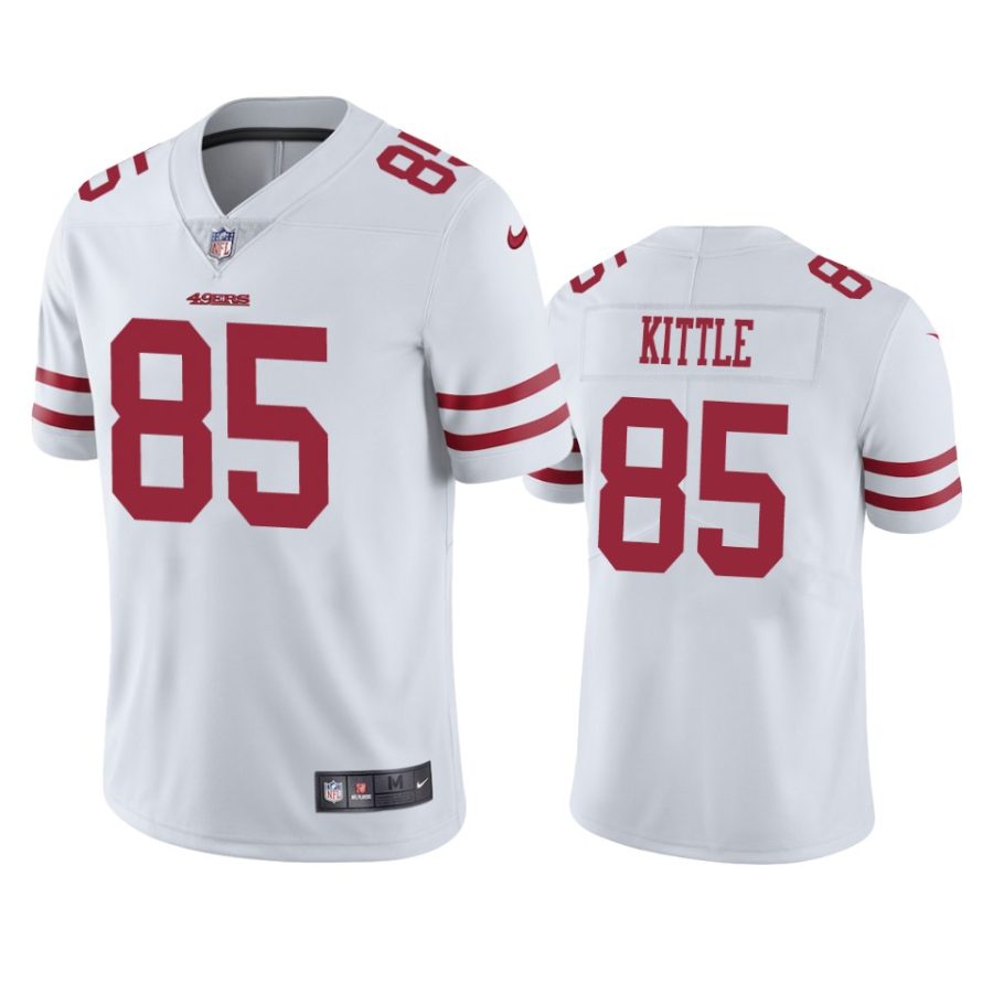 mens george kittle 49ers white vapor jersey