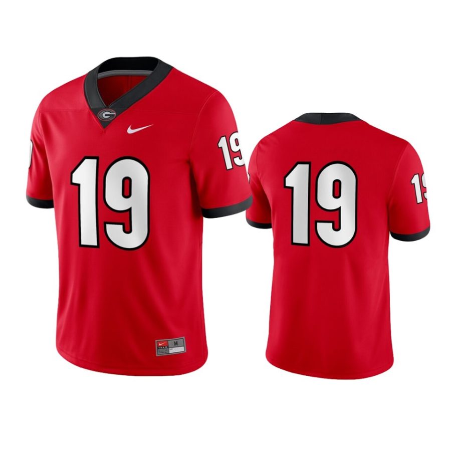 mens georgia bulldogs 19 nike red game jersey