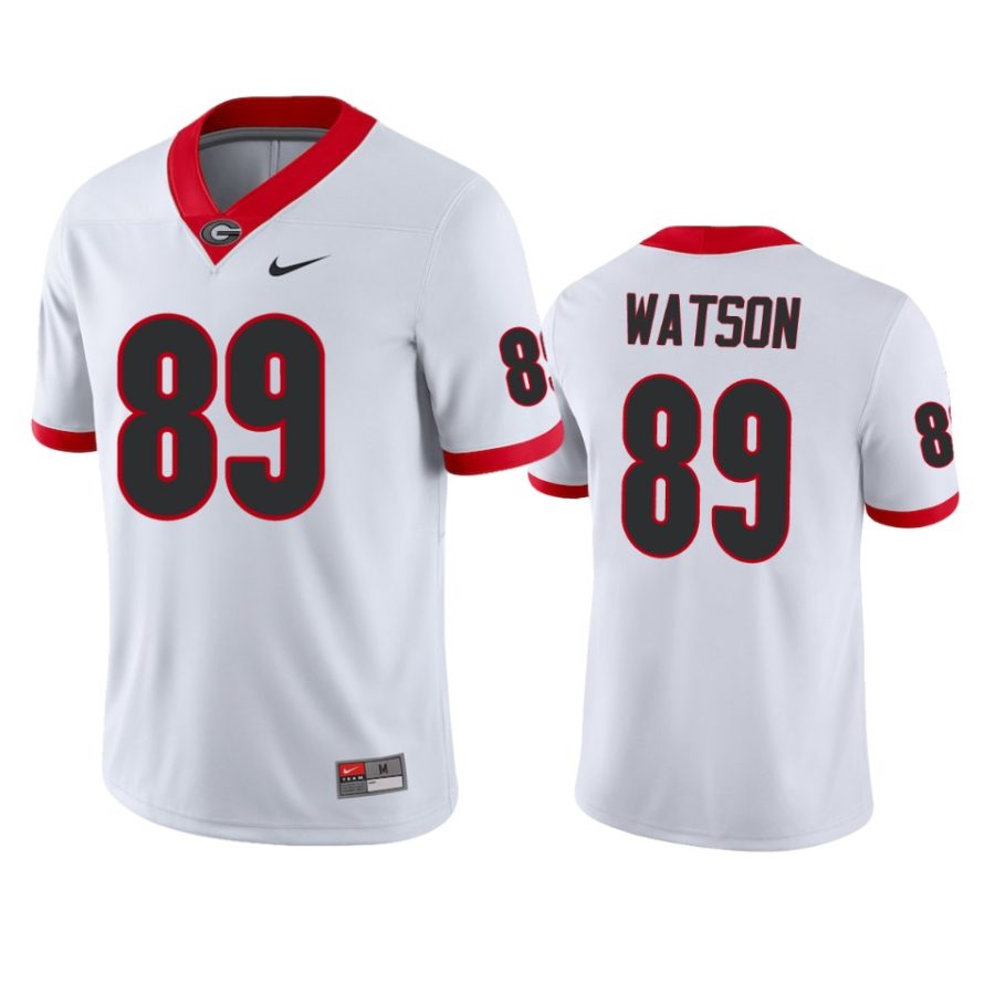 mens georgia bulldogs benjamin watson white jersey