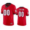 mens georgia bulldogs custom red jersey