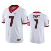 mens georgia bulldogs dandre swift white jersey