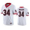 mens georgia bulldogs herschel walker white jersey